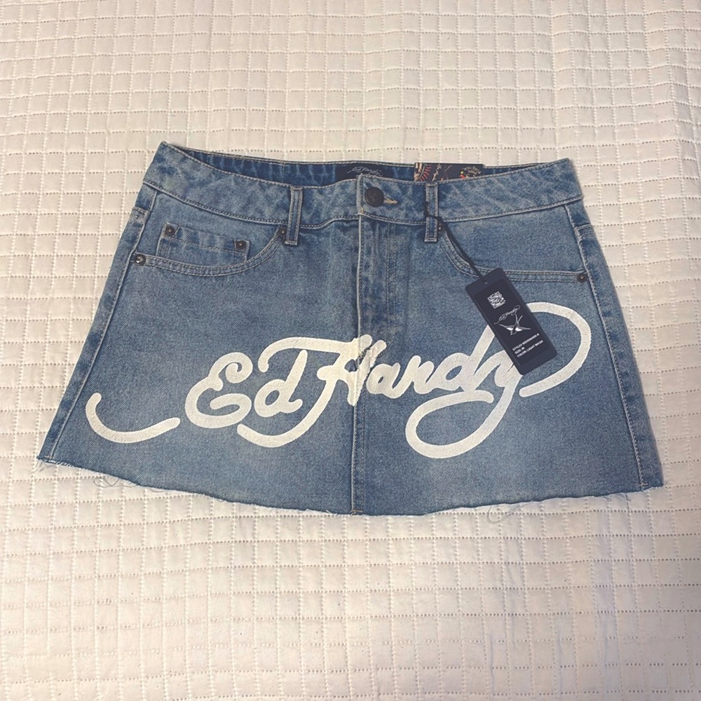 ed hardy mini skirt